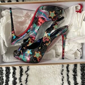 Christian Louboutin Multicolor Starburst Heels